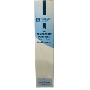 COMPRISSES PURIFIEES 100 PIECE 5CM*5CM